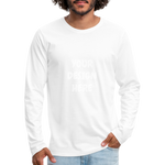 Men's Premium Long Sleeve T-Shirt - white