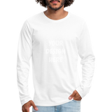 Men's Premium Long Sleeve T-Shirt - white