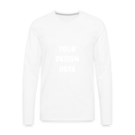 Men's Premium Long Sleeve T-Shirt - white