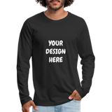 Men's Premium Long Sleeve T-Shirt - black