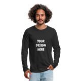 Men's Premium Long Sleeve T-Shirt - black