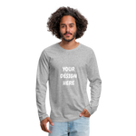 Men's Premium Long Sleeve T-Shirt - heather gray