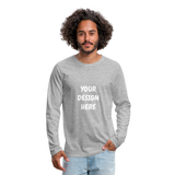 Men's Premium Long Sleeve T-Shirt - heather gray