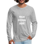 Men's Premium Long Sleeve T-Shirt - heather gray