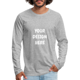 Men's Premium Long Sleeve T-Shirt - heather gray