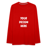 Men's Premium Long Sleeve T-Shirt - red