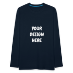 Men's Premium Long Sleeve T-Shirt - deep navy