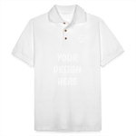 Men's Pique Polo Shirt - white