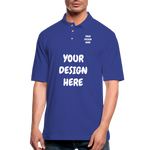 Men's Pique Polo Shirt - royal blue