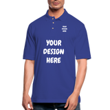 Men's Pique Polo Shirt - royal blue