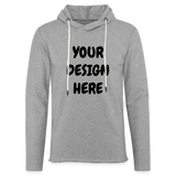 Unisex Lightweight Terry Hoodie - heather gray