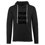 Unisex Lightweight Terry Hoodie - charcoal grey