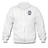 Gildan Heavy Blend Adult Zip Hoodie - white