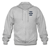 Gildan Heavy Blend Adult Zip Hoodie - heather gray