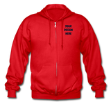 Gildan Heavy Blend Adult Zip Hoodie - red