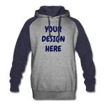 Colorblock Hoodie - heather gray/navy