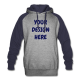 Colorblock Hoodie - heather gray/navy