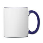 Contrast Coffee Mug - white/cobalt blue