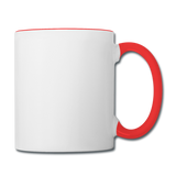 Contrast Coffee Mug - white/red