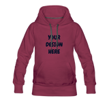 Women’s Premium Hoodie - burgundy