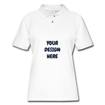 Women's Pique Polo Shirt - white