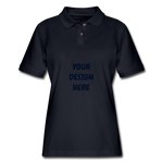 Women's Pique Polo Shirt - midnight navy