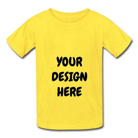 Hanes Youth Tagless T-Shirt - yellow