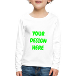 Kids' Premium Long Sleeve T-Shirt - white