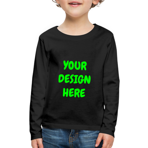 Kids' Premium Long Sleeve T-Shirt - black