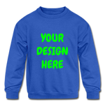 Kids' Crewneck Sweatshirt - royal blue