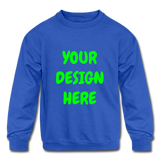 Kids' Crewneck Sweatshirt - royal blue