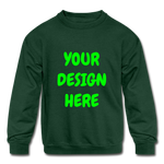 Kids' Crewneck Sweatshirt - forest green