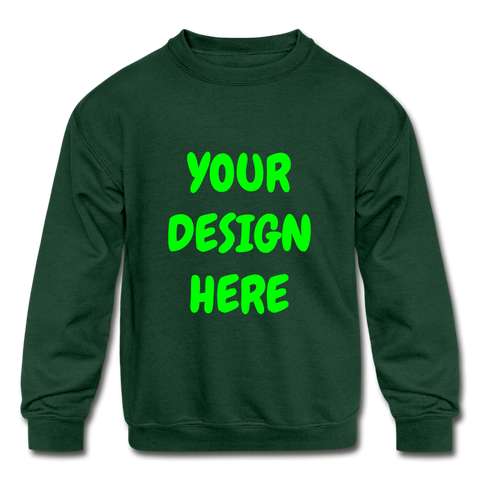 Kids' Crewneck Sweatshirt - forest green