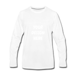 Men's Premium Long Sleeve T-Shirt - white