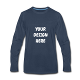 Men's Premium Long Sleeve T-Shirt - navy