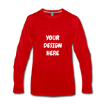 Men's Premium Long Sleeve T-Shirt - red