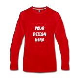 Men's Premium Long Sleeve T-Shirt - red