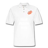 Men's Pique Polo Shirt - white