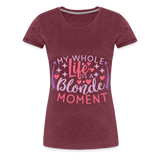 Woman's T-Shirt - heather burgundy