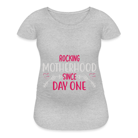 Woman's Maternity T-Shirt - heather gray