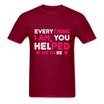 T-Shirt - burgundy