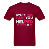 T-Shirt - burgundy